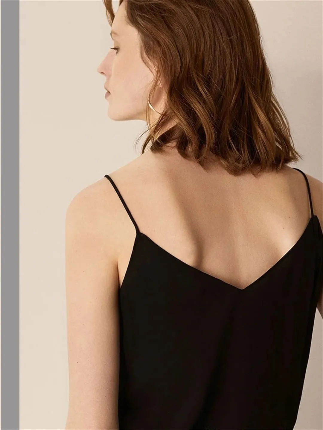Women's Camisole Tops Neck V Neck Camisole Sleeveless Satin Silk Vest Summer Camisole