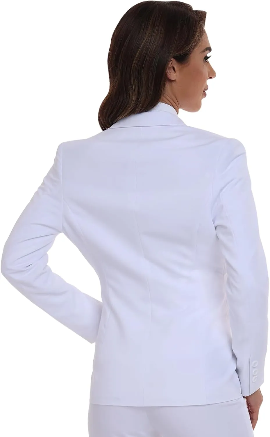 Women's Long Sleeve Blazers Open Front One Button Notch Lapel Business Office Jacket Coats Casual Outfits for Work