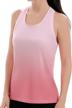 Women's Racerback Workout Tank Tops Breathable Lightweight for Running Yoga Tennis Gym & Summer Casual Wear
