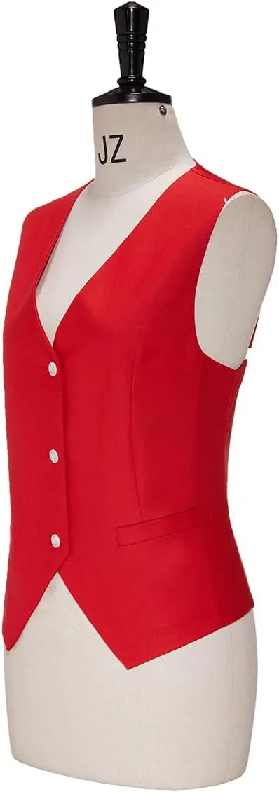Women's Suits Formal Slim Fit 3 Piece Long Sleeved Elegant Blazer Notched Lapel Jacket for Work Set