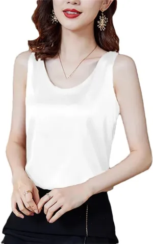 Women's Summer Small Suit Vest Camisole High Street O Neck Women's Street Vest Tops T-Shirt