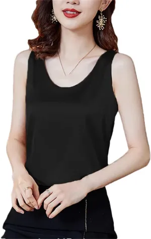 Women's Summer Small Suit Vest Camisole High Street O Neck Women's Street Vest Tops T-Shirt