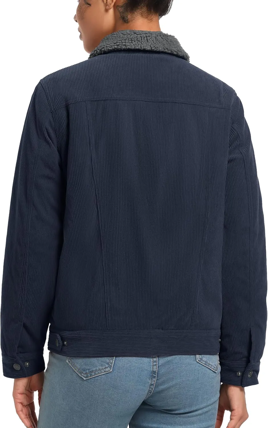 YUCOLEN Corduroy Sherpa Jacket Women - Trendy Western Fleece Lined Coats Winter Warm Button Down Casual Cute Shackets 2025
